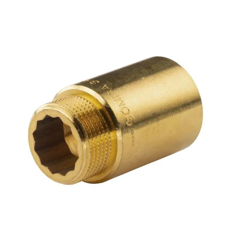 Bestseller Messing Gewinde-Fitting Hahnverlängerung IG/AG 3/4" (DN 20) Länge 40 mm - schwere Ausführung