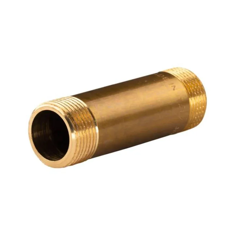 Top-Seller Messing Gewinde-Fitting Distanz Doppelnippel 3/4"-3/4" L= 80 mm, schwere Ausführung