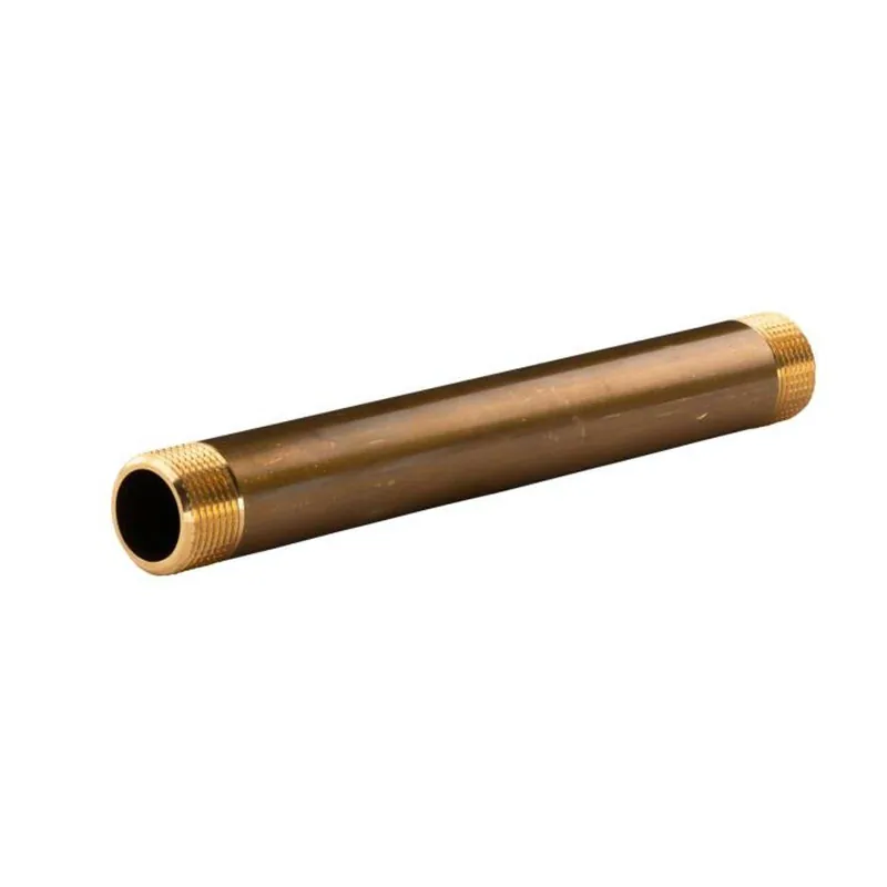 Markenprodukt Messing Gewinde-Fitting Distanz Doppelnippel 3/4"- 3/4 L=200mm, schwere Ausführung