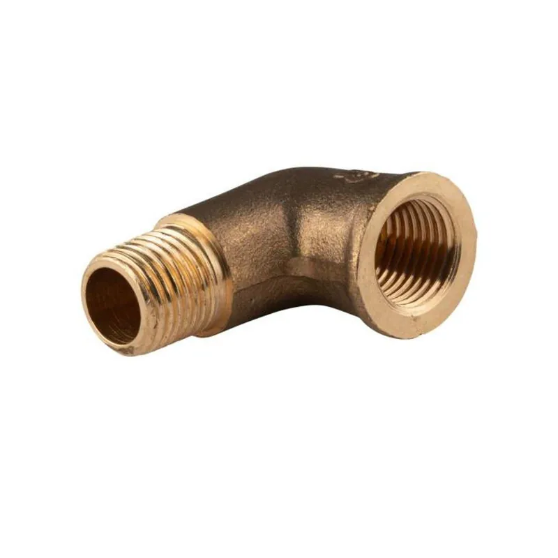 Messing Gewinde-Fitting 90° Winkel 1/4"IG - 1/4"AG (DN 8) - schwere Ausführung Angebot