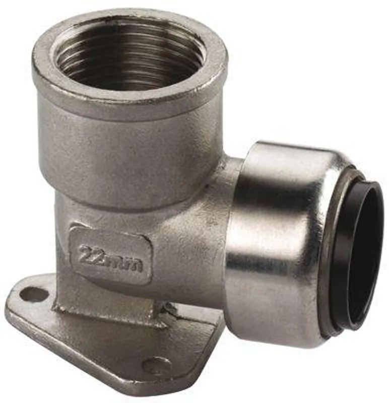 Preis Gesenkt Edelstahl Steckfitting Tectite Wandscheibe 22 mm - 3/4" DVGW