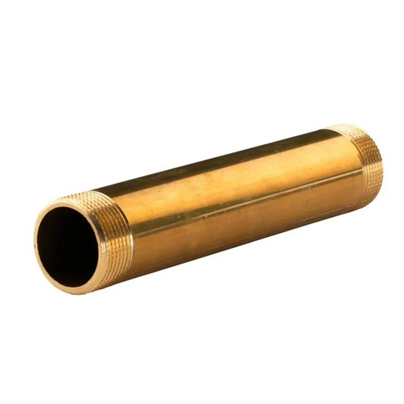 Messing Gewinde-Fitting Distanzdoppelnippel 1 1/4" - 1 1/4" L= 200mm, schwere Ausführung Neue Ware