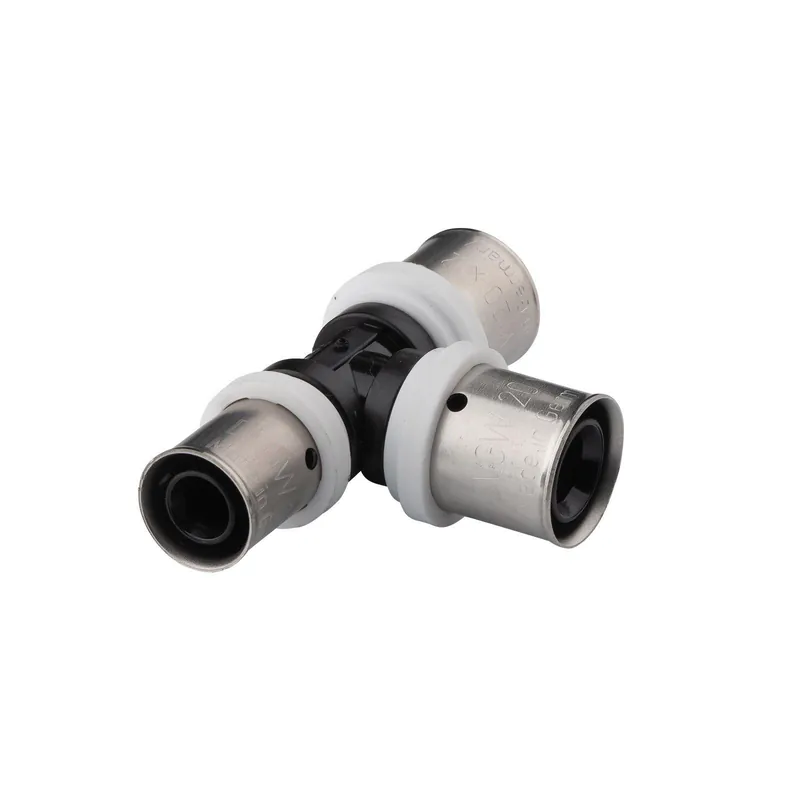 Aluverbund Pressfitting Selfio-Press T-Stück PPSU reduziert 20 x 2 - 20 x 2 - 16 x 2 TH + U Kontur DVGW Letzte Chance