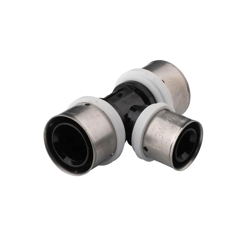 Direkt Vom Hersteller Selfio-Press Aluverbund Pressfitting T-Stück PPSU Mittelabgang reduziert 32 x 3 - 26 x 3 - 32 x 3 TH + U Kontur DVGW