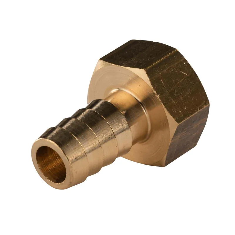 Messing Gewinde-Fitting Schlauchanschluss 1/2" IG (DN 15) Länge 10 mm - schwere Ausführung Kracherpreis