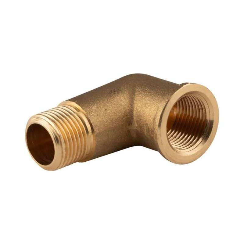 Preis Gesenkt Messing Gewinde-Fitting 90° Winkel 3/8"IG - 3/8"AG (DN 10) - schwere Ausführung