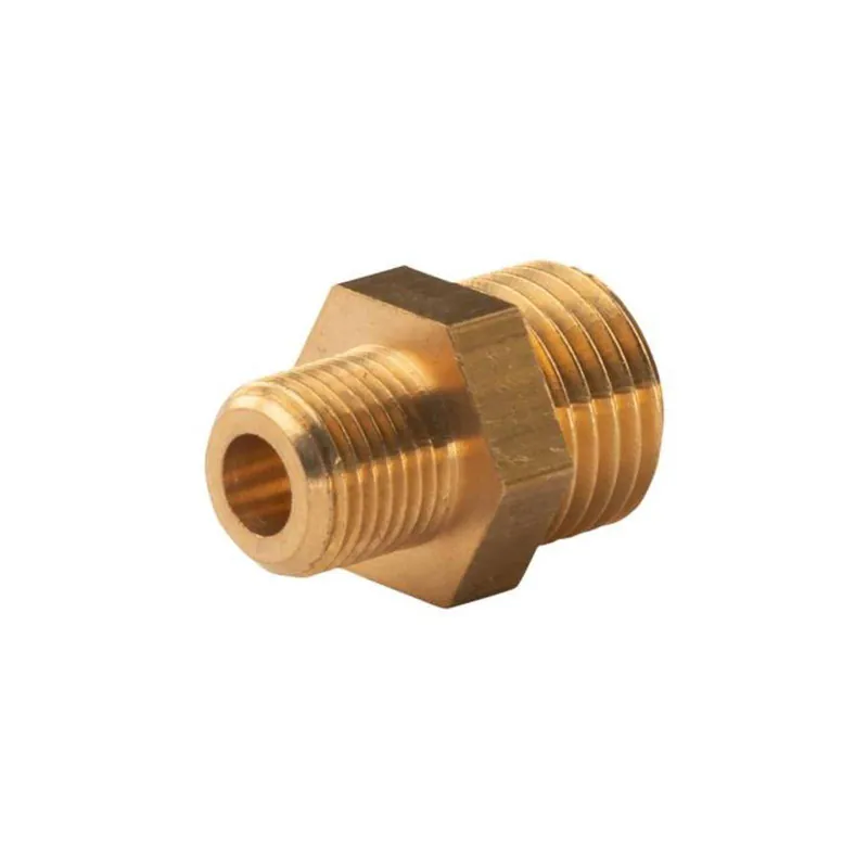 Meistverkauft Messing Gewinde-Fitting Reduzierung 1/4" AG (DN8) - 1/8" IG (DN6) - schwere Ausführung