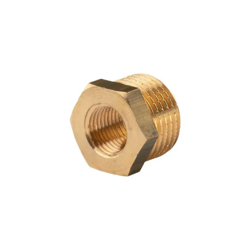 Kracherpreis Messing Gewinde-Fitting Reduzierung 1/2"AG (DN 15) - 1/4"IG (DN 8) - schwere Ausführung
