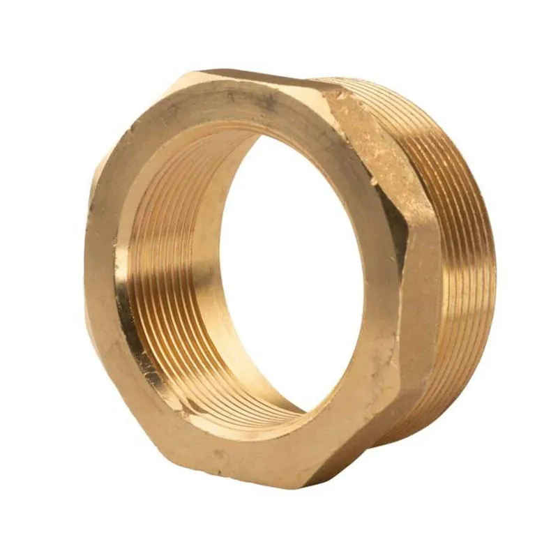 Messing Gewinde-Fitting Reduzierung 2 1/2" AG (DN65) - 2" IG (DN50) - schwere Ausführung Geprüft