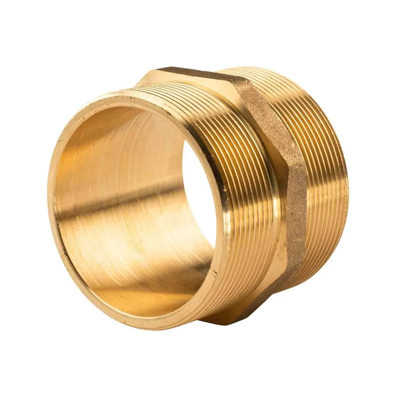 Messing Gewinde-Fitting Doppelnippel 2 1/2" AG-2 1/2" AG (DN65)-schwere Ausführung Finale Aktion