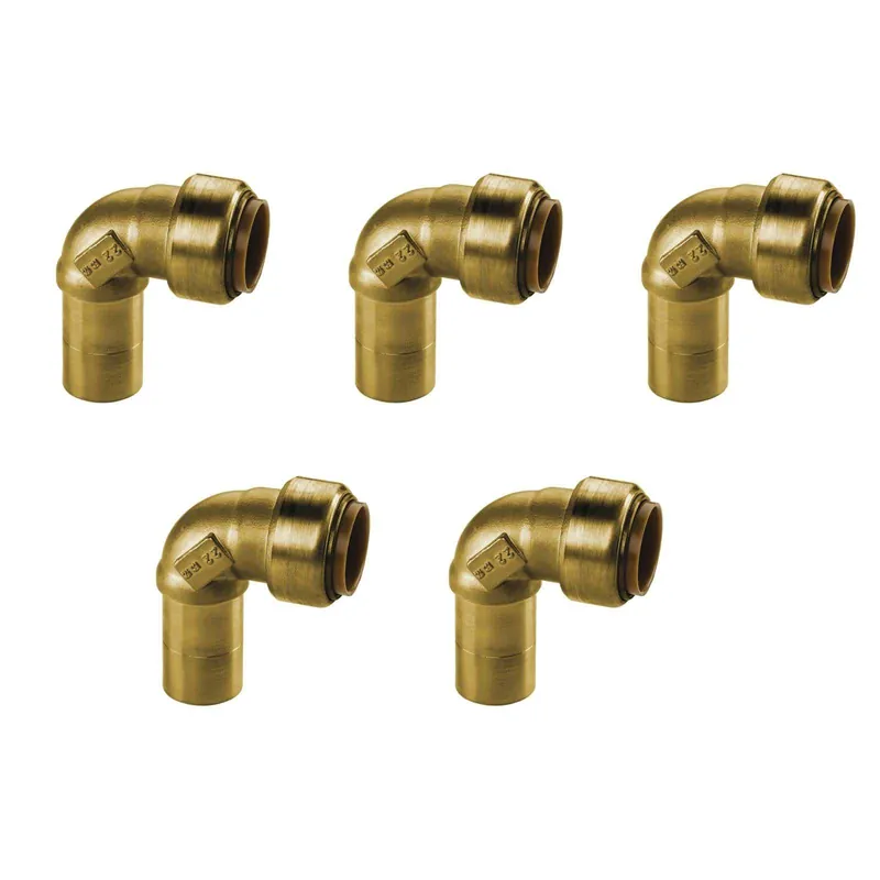 Echt Kupfer Steckfitting Tectite Winkel 90° 22 mm innen/außen lösbar DVGW 5 Stück