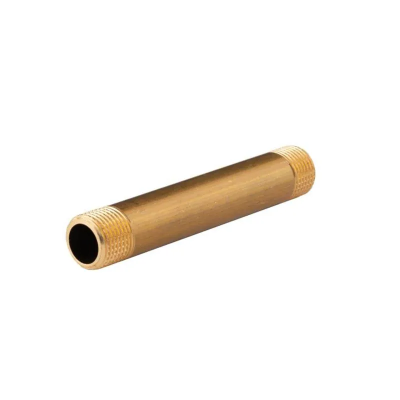 Messing Gewinde-Fitting Distanz Doppelnippel 1/2"-1/2" L= 120 mm, schwere Ausführung Preisknaller