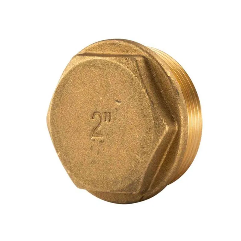 Kracherpreis Messing Gewinde-Fitting Stopfen 2"AG (DN 50) - schwere Ausführung
