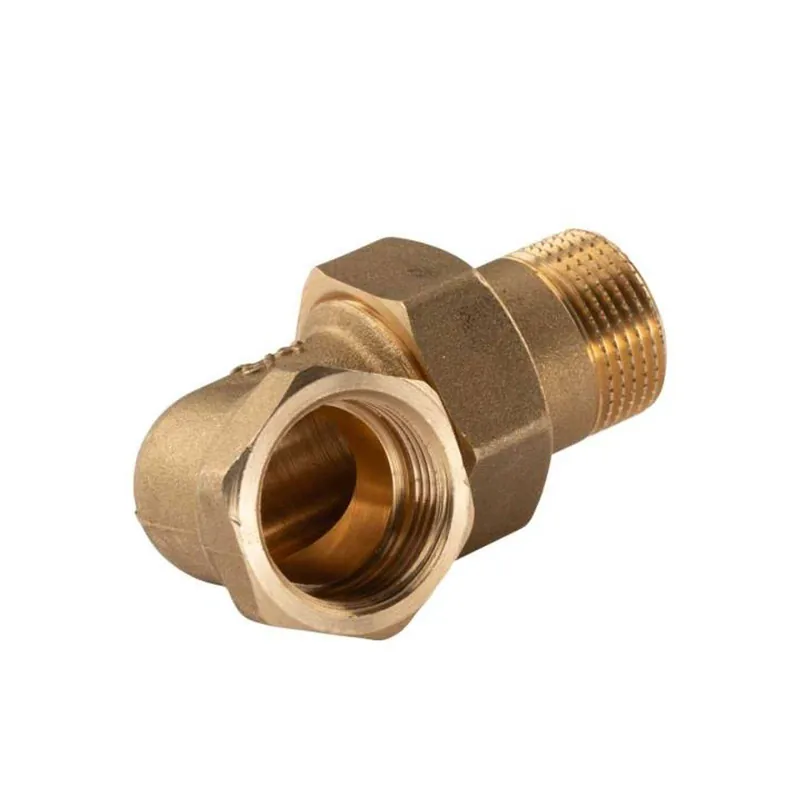 Bestseller Messing Gewinde-Fitting Winkelverschraubung 90° flachdichtend 3/4" IG - 3/4"AG (DN 20) - schwere Ausführung