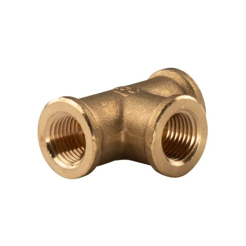 Messing Gewinde-Fitting T-Stück 1/4"IG - 1/4"IG - 1/4"IG (DN 8) - schwere Ausführung Sale