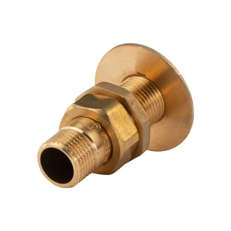 Messing Gewinde-Fitting Verschraubung gerade Anschluss für Tank 3 teilig 1/2"AG - 1/2"AG (DN 15) - schwere Ausführung Letzte Chance