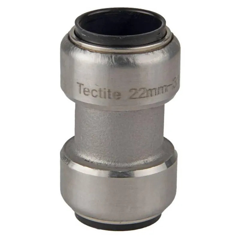 Knallerangebot Edelstahl Steckfitting Tectite Schiebemuffe ohne Anschlag 22 mm DVGW
