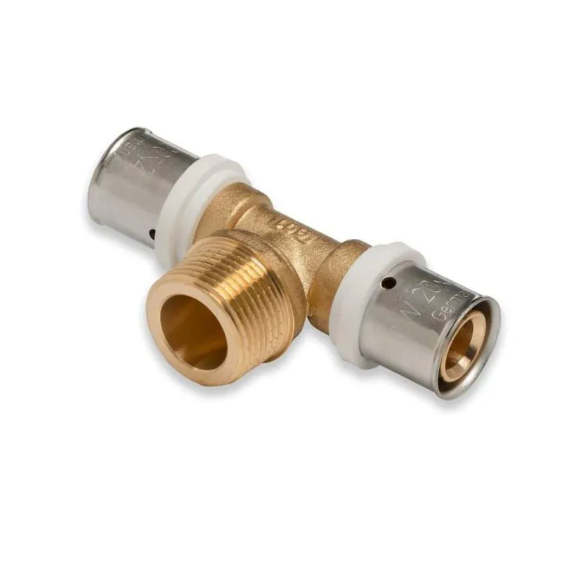 Mega-Angebot Selfio-Press Aluverbund Pressfitting T-Stück Außengewinde 20 x 2 - 3/4" - 20 x 2 TH + U Kontur DVGW