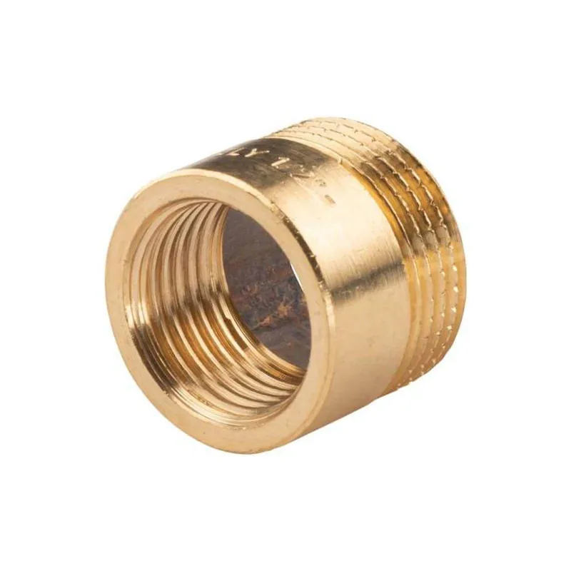 Messing Gewinde-Fitting Reduzierung 3/4"AG (DN 20) - 1/2"IG (DN 15) - schwere Ausführung Expressversand