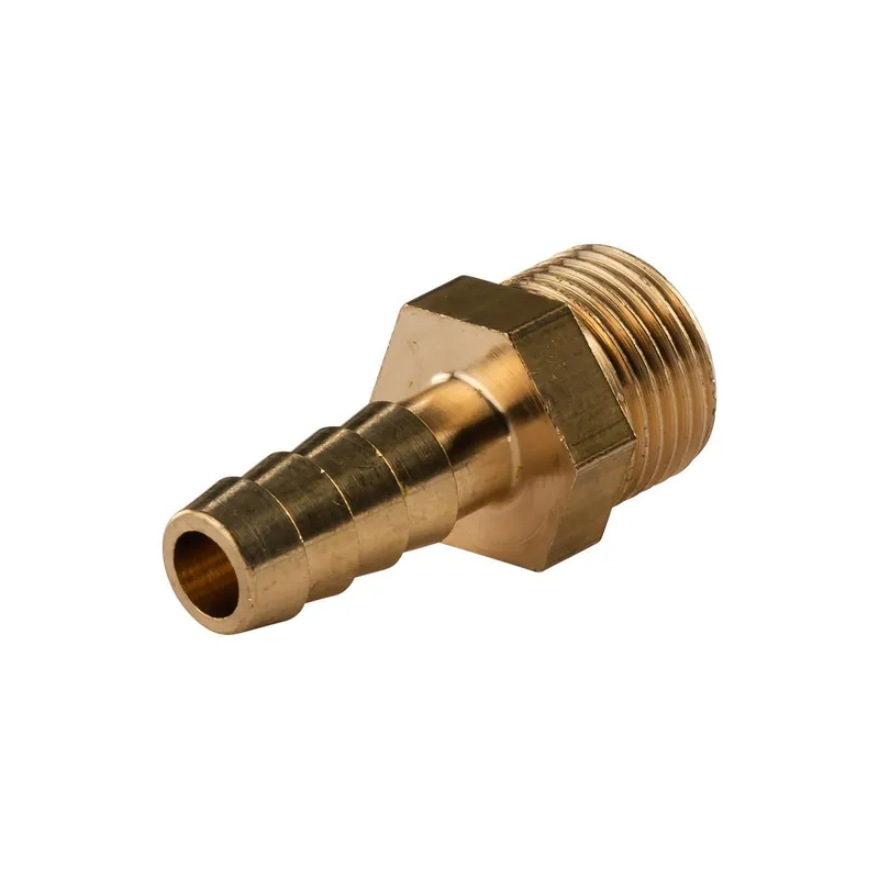 Messing Gewinde-Fitting Schlauchanschluss 3/8" AG (DN 10) Länge 10 mm - schwere Ausführung Aktuell