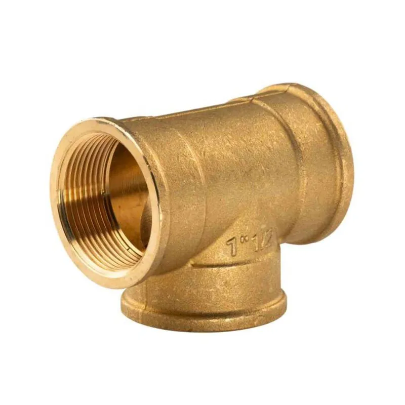 Neuheit Messing Gewinde-Fitting T-Stück 1 1/2"IG - 1 1/2"IG - 1 1/2"IG (DN 40) - schwere Ausführung