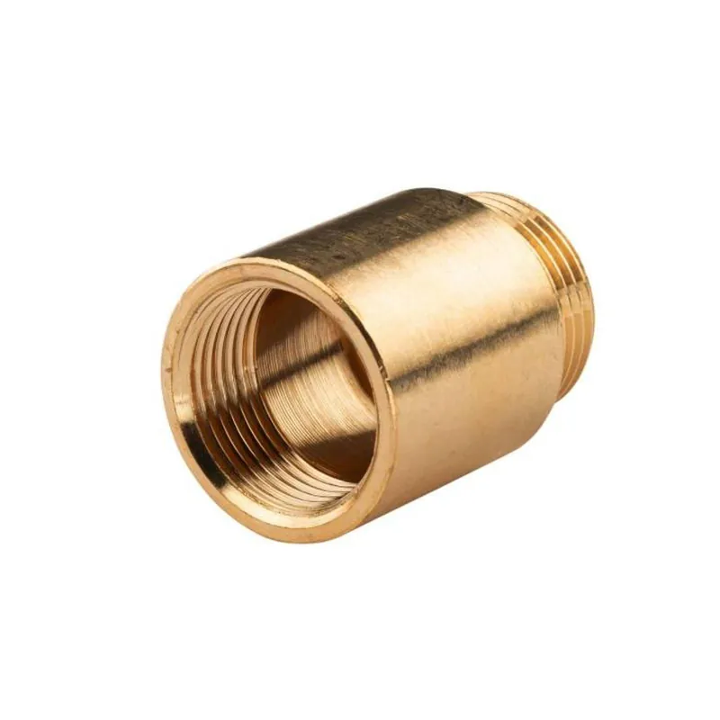 Günstig Messing Gewinde-Fitting Hahnverlängerung IG/AG 1" (DN 25) Länge 40 mm - schwere Ausführung