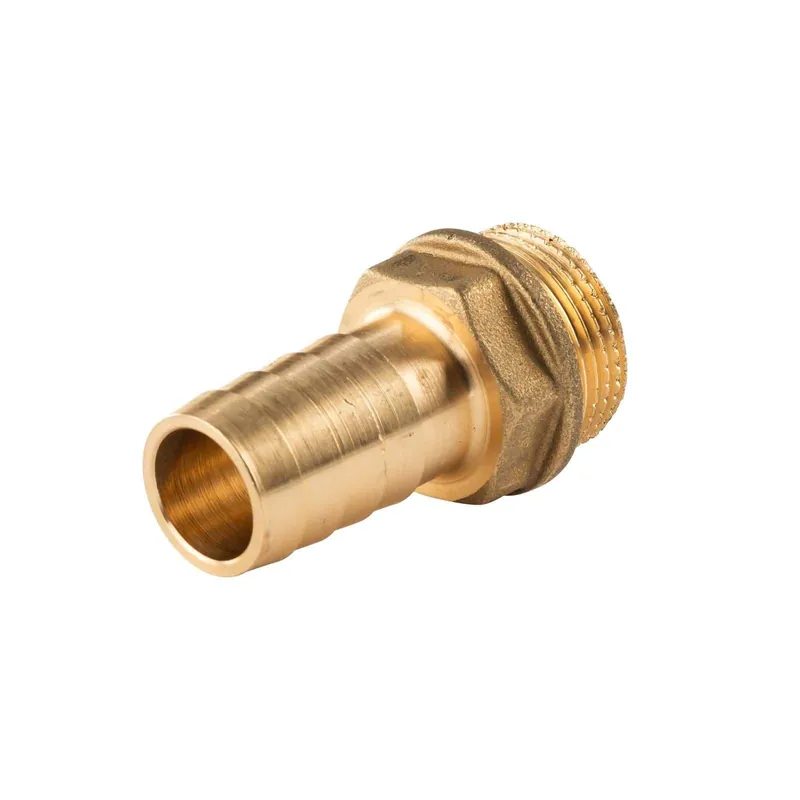 Messing Gewinde-Fitting Schlauchanschluss 3/4" AG (DN 20) Länge 20 mm - schwere Ausführung Aktuell