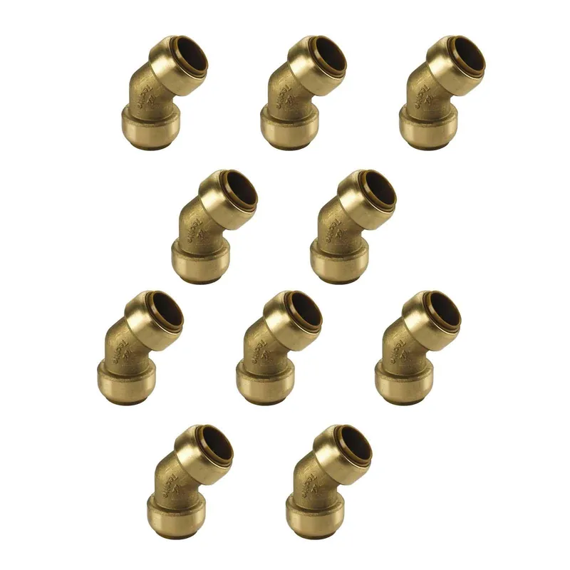 Sichere Zahlung Kupfer Steckfitting Tectite Winkel 45° 15 mm innen/innen lösbar DVGW 10 Stück