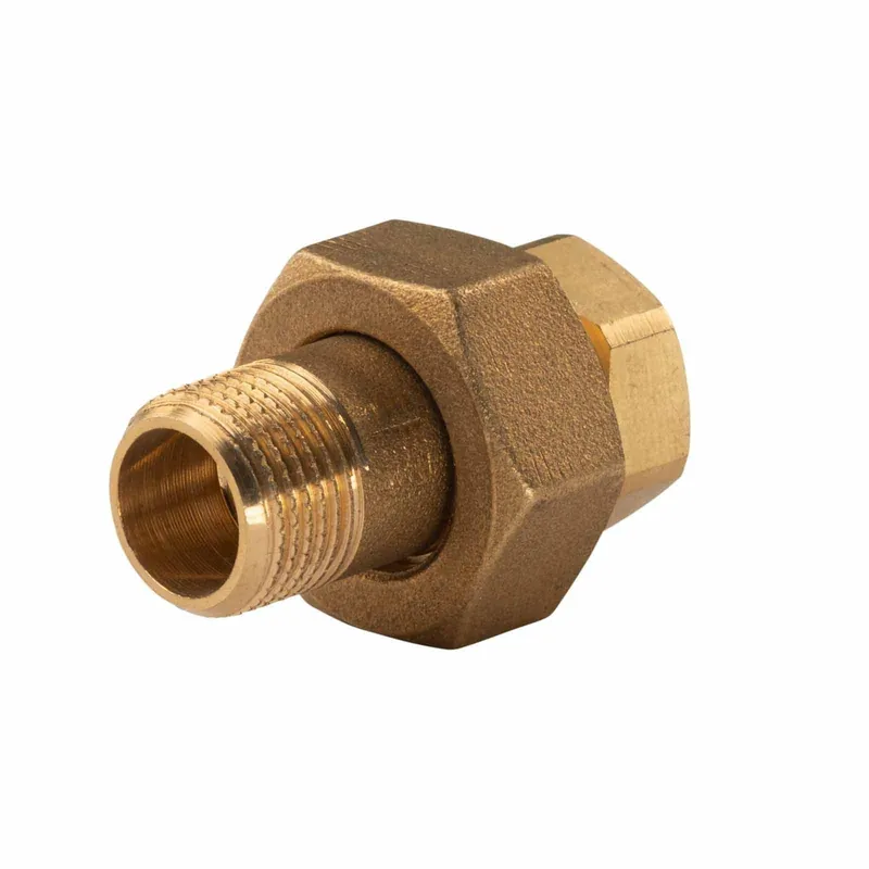 Messing Gewinde-Fitting Verschraubung mit O-Ring konisch dichtend 3/8" IG - 3/8" AG (DN10) - schwere Ausführung Solange Der Vorrat Reicht