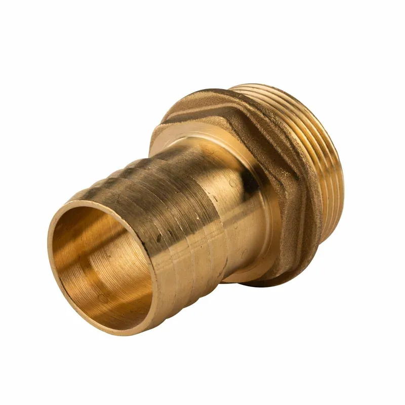 Messing Gewinde-Fitting Schlauchanschluss 1 1/2" AG (DN 40) Länge 40 mm - schwere Ausführung Top-Preis