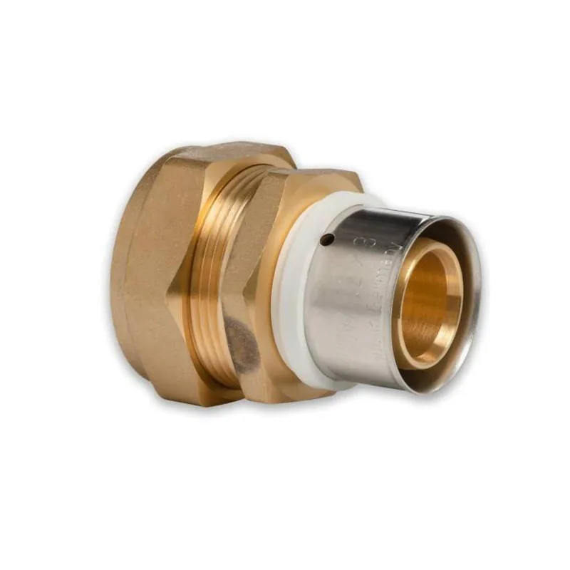 Neue Ware Selfio-Press Aluverbund Pressfitting Übergang Kupferrohr 32 x 3 - 35 mm (zum Schrauben) TH + U Kontur DVGW