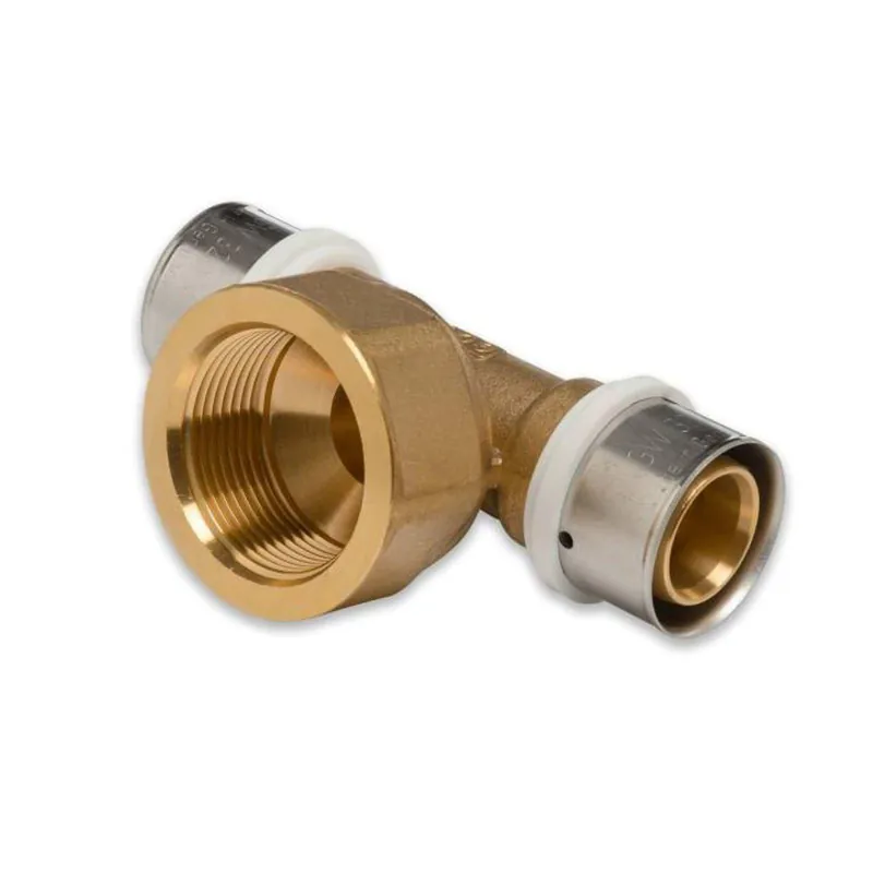 Letzte Chance Selfio-Press Aluverbund Pressfitting T-Stück Innengewinde 32 x 3 - 1 1/4" - 32 x 3 TH + U Kontur DVGW