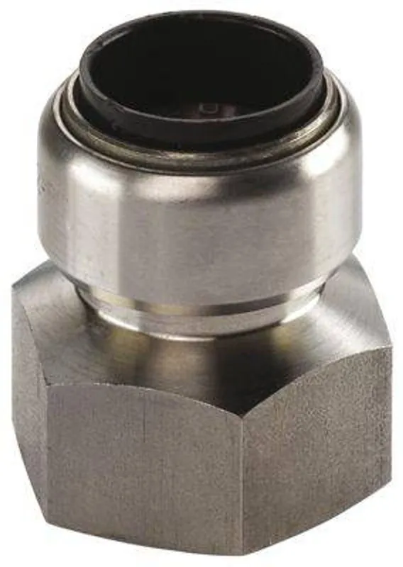 Edelstahl Steckfitting Tectite Übergangsverschraubung Innengewinde 35 mm - 1 1/4" DVGW Finale Aktion