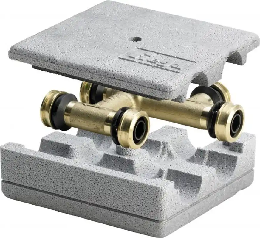 Pressfitting Viega Raxofix 5349 Kreuzungs-T-Stück mit Dämmbox 20mm x 16mm x 20mm Geprüft