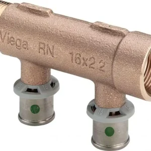 Direktkauf Pressfitting Viega Sanfix P 2126.06 Verteiler 2-fach, 16mm x 3/4"
