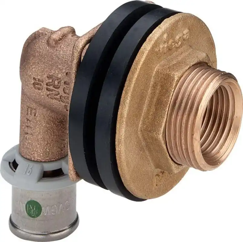 Knallerangebot Pressfitting Viega Sanfix P 2132.11 Wanddurchführung 90 Grad 16 x 1/2" IG x 3/4" AG x 25mm
