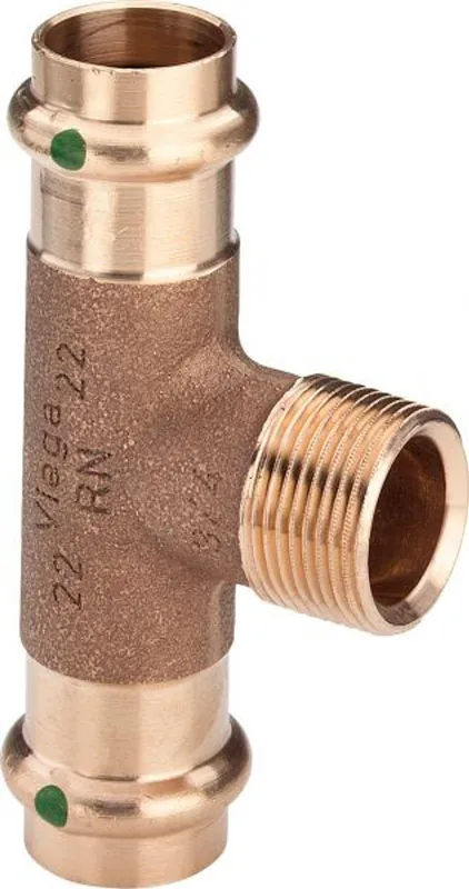 Jetzt Bestellen Pressfitting Viega Sanpress 2217.1 T-Stück 42 x 3/4" AG x 42mm