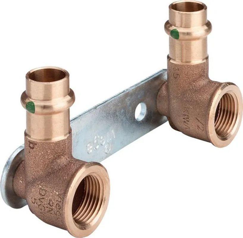 Saisonangebot Pressfitting Viega Sanpress 2222.05 Montageeinheit 15 x 1/2" x 100mm flach