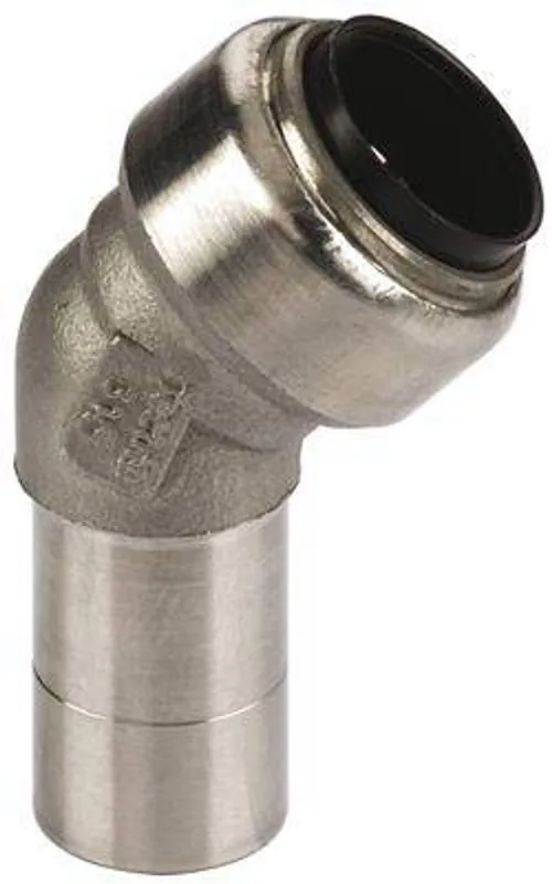 Edelstahl Steckfitting Tectite Bogen 45° 22 mm innen-außen lösbar DVGW Wochenendangebot