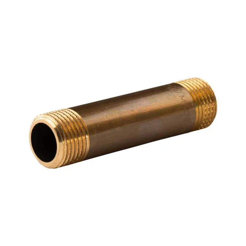 Highlight Messing Gewinde-Fitting Distanz Doppelnippel 1/2"-1/2" L= 80 mm, schwere Ausführung