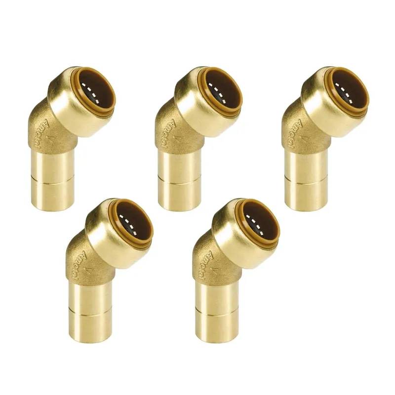 Saisonangebot Kupfer Steckfitting Tectite Winkel 45° 22 mm innen/außen lösbar DVGW 5 Stück