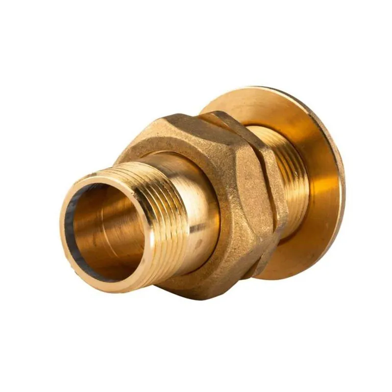 Preiswert Messing Gewinde-Fitting Verschraubung gerade Anschluss für Tank 3 teilig 1"AG - 1"AG (DN 25) - schwere Ausführung