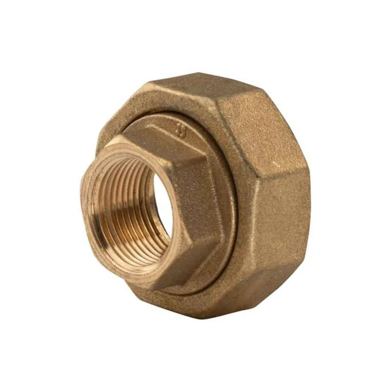 Messing Gewinde-Fitting Abgangsverschraubung mit Flachdichtung 1 1/2" (DN32) mit Überwurf 3/4" (DN20) IG Top-Angebot