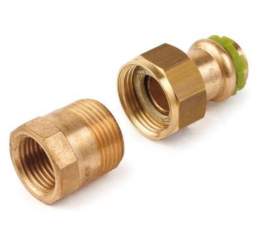 Neue Kollektion Kupfer Pressfitting Sudo-Press Durchgangsverschraubung Innengewinde 22 mm - 3/4" Kontur V DVGW