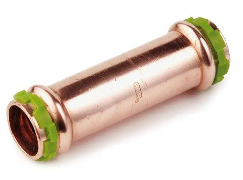 Must-Have Kupfer Pressfitting Sudo-Press Schiebemuffe ohne Anschlag 35 mm Kontur V DVGW