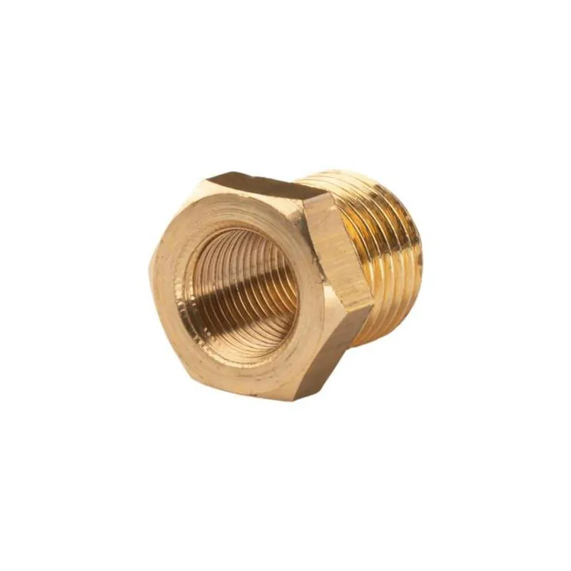 Messing Gewinde-Fitting Reduzierung 3/8" AG (DN10) - 1/8" IG (DN6) - schwere Ausführung Schnäppchen