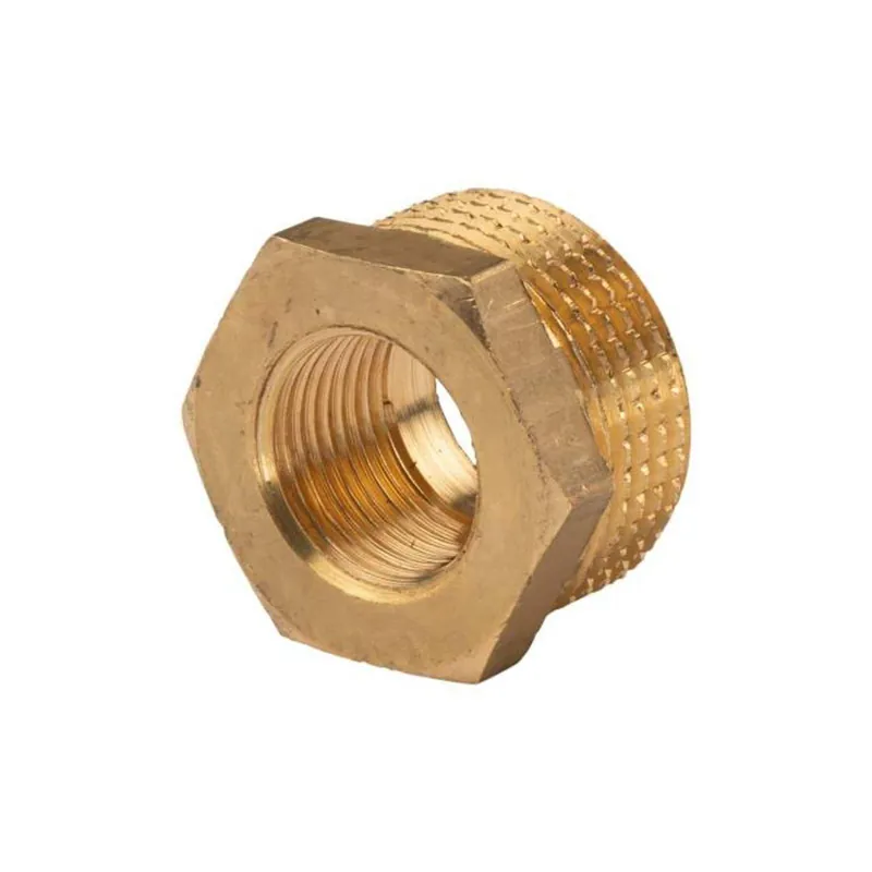 Messing Gewinde-Fitting Reduzierung 3/4"AG (DN 20) - 3/8"IG (DN 10) - schwere Ausführung Expressversand