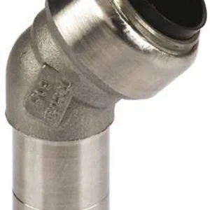 Edelstahl Steckfitting Tectite Bogen 45° 28 mm innen-außen lösbar DVGW Abverkauf