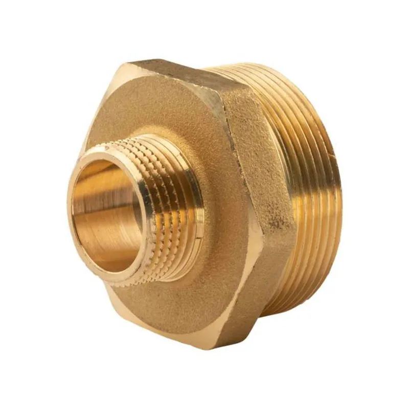 Messing Gewinde-Fitting Reduziernippel 1"AG (DN 25) - 2"AG (DN 50) - schwere Ausführung Neue Kollektion