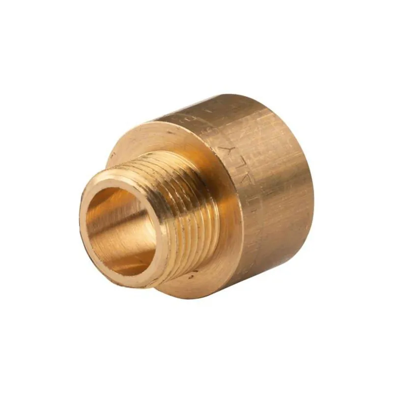 Messing Gewinde-Fitting Reduzierstück 1/2"IG (DN 15) - 3/8"AG (DN 10) - schwere Ausführung Billig
